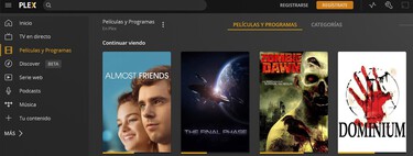 Así puedes ver Plex, la alternativa gratis a Netflix con 200 canales de TV en directo y contenidos a la carta  
