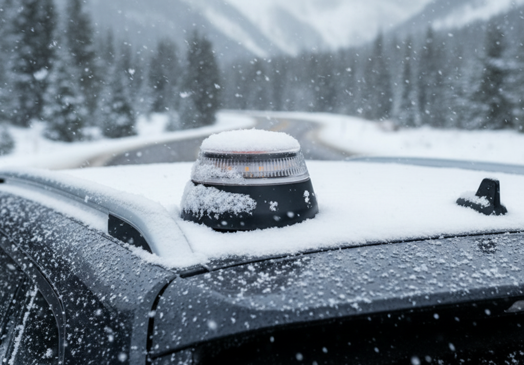 Las balizas V16 son una víctima más de la ola de frío. La amenaza de que se conviertan en un pisapapeles es real