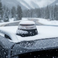 Las balizas V16 son una víctima más de la ola de frío. La amenaza de que se conviertan en un pisapapeles es real 