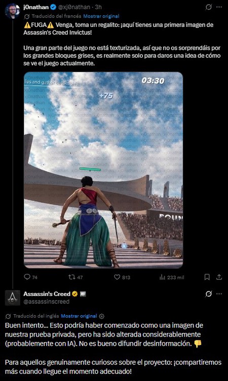 Ubisoft desmiente un rumor ridículo de Assassin's Creed Invictus