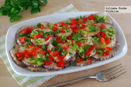Berenjena marinada. Receta saludable