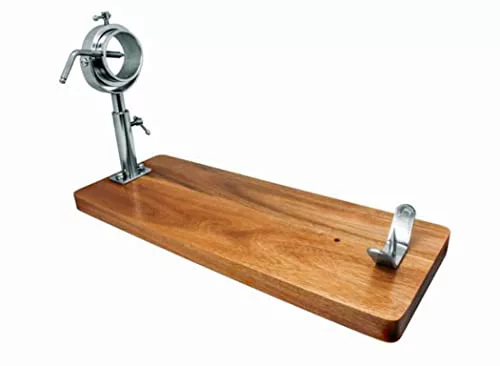 NERTHUS Jamonero Giratorio con Cabezal Telescópico, Madera, Marrón, Única