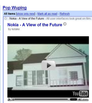 Google Reader ya reproduce vídeos