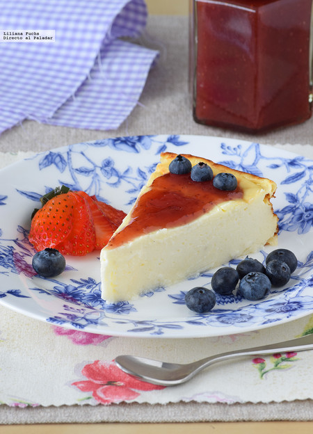 Tarta de queso ligera: es una tarta, sí, pero la que menos pesa de todas