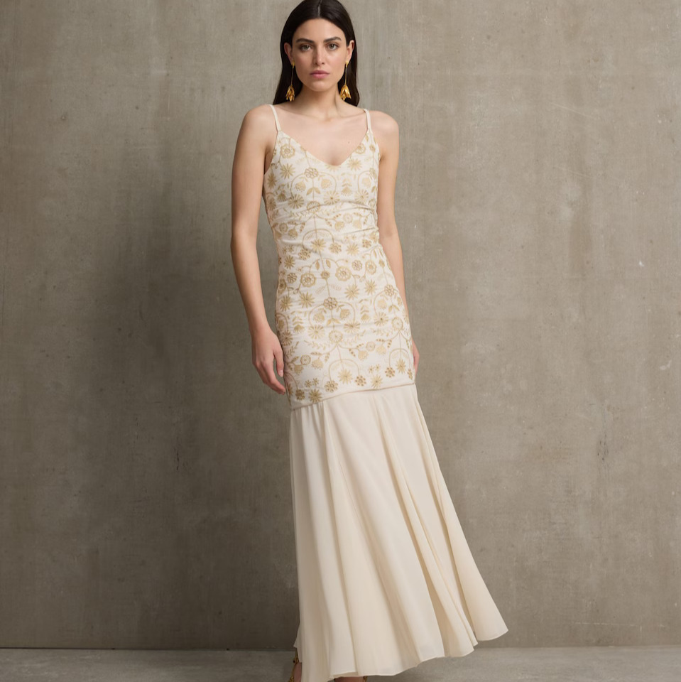 Silbon
Vestido unique combinado bordados de tirantes