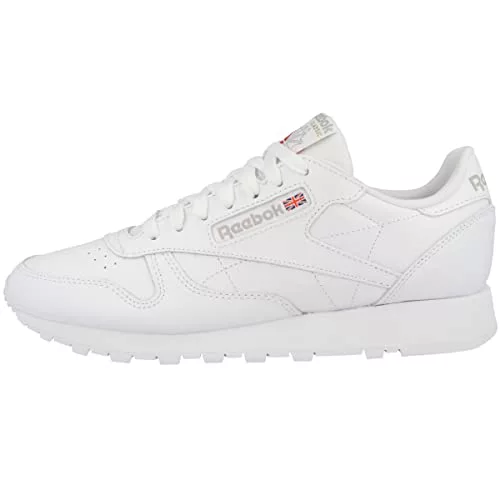 Reebok Classic Leather, Zapatillas de Deporte, Hombre, Ftwwht Ftwwht Pugry3, 37.5 EU
