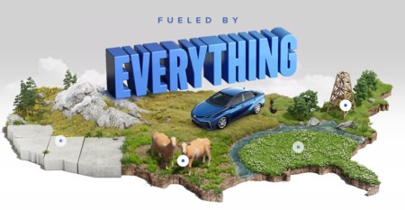 Esta es la imagen que Toyota está dando al Toyota Mirai en Estados Unidos