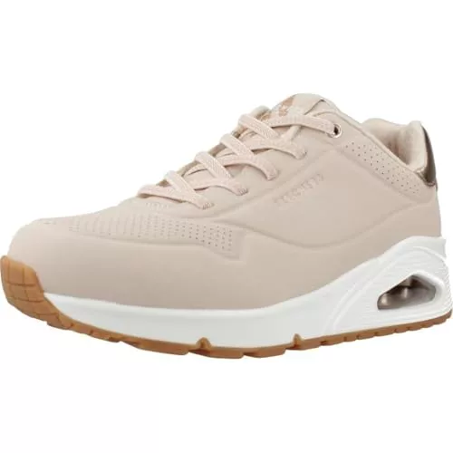 Skechers Uno - Shimmer Away, Zapatillas de Deporte Mujer, Natural, 38 EU