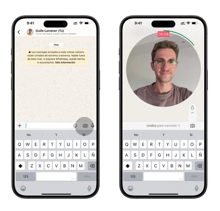 Whatsappのビデオメッセージ