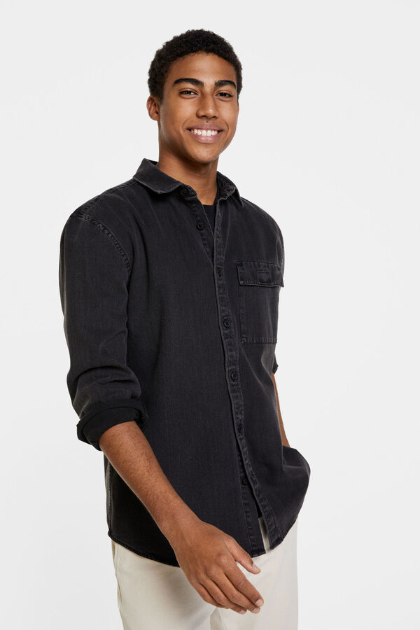Sobrecamisa vaquera negra