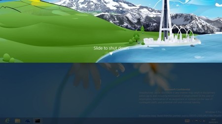 Deslizar para apagar, una característica oculta en Windows Blue