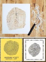 Cuadros personalizados con la huella digital del bebé