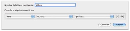 Cómo agrupar todos los vídeos de iPhoto bajo un álbum