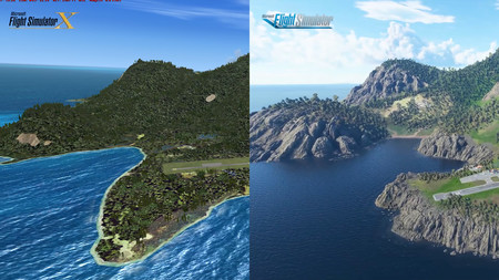 Así de espectacular ha sido la evolución de los aeropuertos de Microsoft Flight Simulator 2020 comparados con la anterior entrega