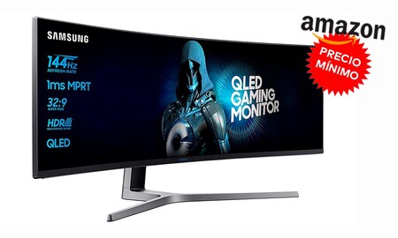 Tan bestial como su rebaja. El monitor gaming curvo de 49 pulgadas Samsung C49HG90DMU está a su precio más bajo hasta la fecha en Amazon: 699 euros