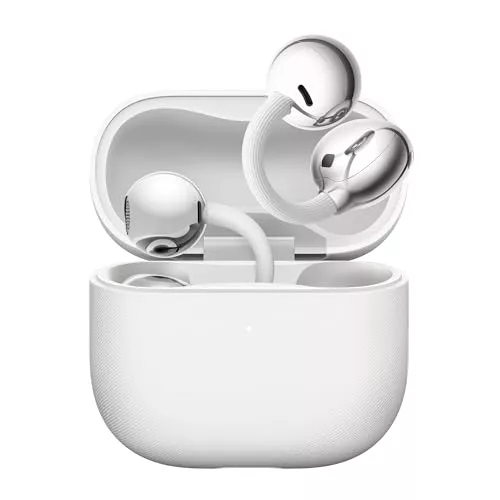 HUAWEI FreeClip 2 Auriculares Bluetooth Inalámbricos Audífonos Abiertos, Open Earbuds, Comodidad Todo el Día, Escucha Adaptativa Open-ear, hasta 38h Autonomía, iOS y Android, Garantía 42 Meses, Blanco