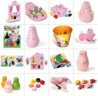 Juguetes de madera de los Barbapapás
