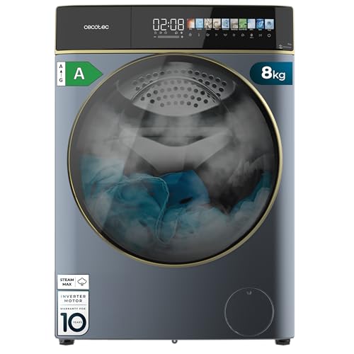 Cecotec Lavadora Secadora 8-5Kg Carga Frontal Bolero Wash&Dry 85900 Inverter Titanium A