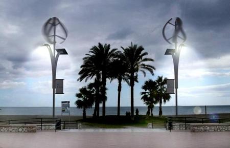 Farolas eólicas Málaga