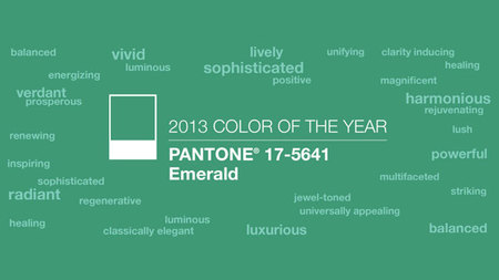 El color de 2013, según Pantone, es el verde esmeralda