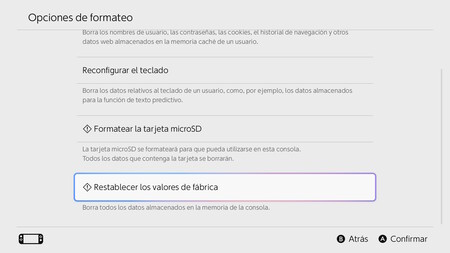 Restablecer