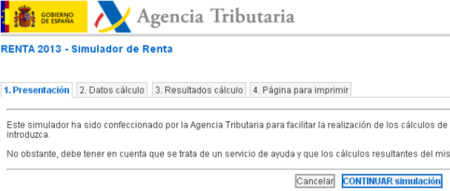 Disponible el simulador de Renta 2013