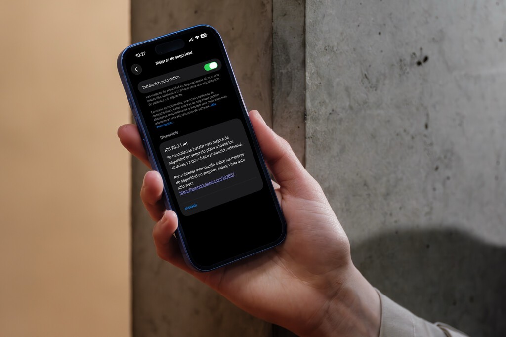 Apple ha lanzado una actualización para iPhone que se sale de lo habitual. Se ejecuta desde otros ajustes y tarda unos segundos