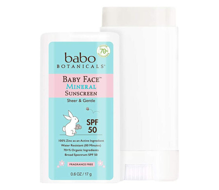 Babo Botanicals Baby Face Mineral Sunscreen Stick