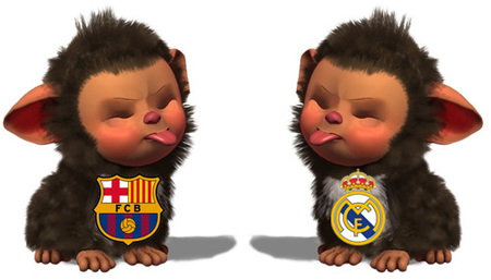Los 'EyePet' del Barça y del Madrid cantan sus respectivos himnos