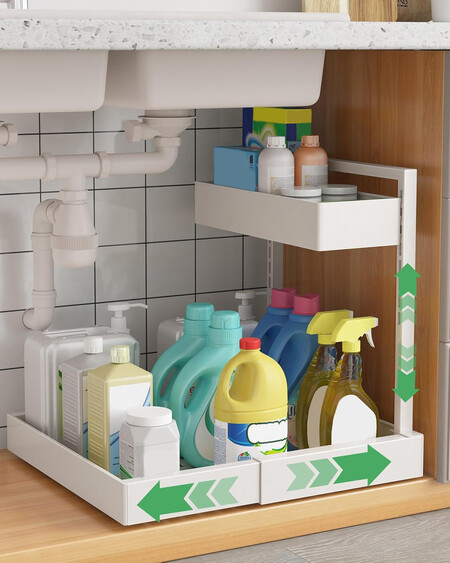 Umdonx Organizador De Fregadero De Cocina De 2 Pisos
