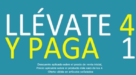 Rebajas 4x1 en Kiabi