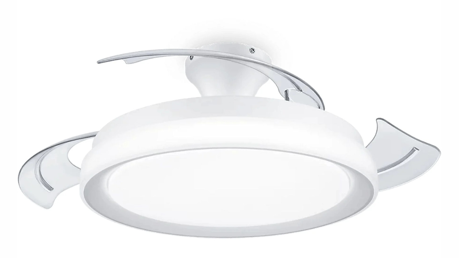 Ventilador de techo - Philips Bliss 35+28 W, Luz LED, Mando a distancia, Aspas Plegables