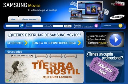 Samsung Movies, plataforma de venta y alquiler multimedia sólo para España
