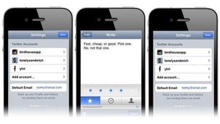 Birdhouse, bloc de notas para Twitter
