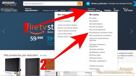 Mi suscripción a store amazon prime