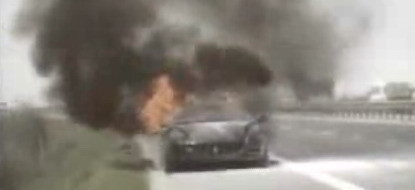 Los Ferrari 612 Scaglietti también arden