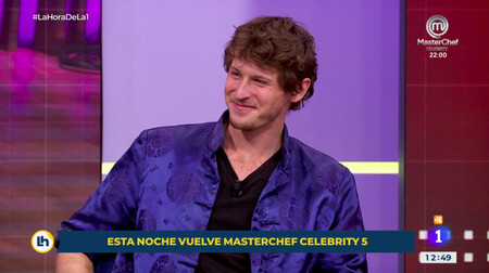 Gonzalo Miró, el chulito de 'MasterChef Celebrity 5', señala a Nicolás Coronado y dice en 'La Hora de la 1' que le hubiera intentado echar