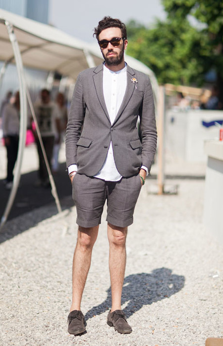 El Mejor Street Style De La Semana Combo Blazer Shors Bermudas Trendencias Hombre 11