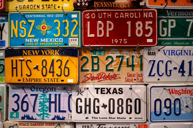 Matrículas americanas