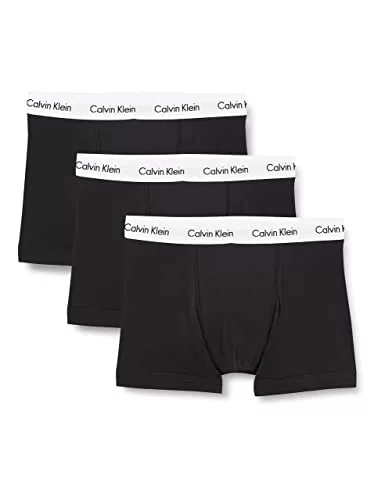 Calvin Klein Trunk 3pk 0000u2662g Bóxer, Negro (Black), S Hombre