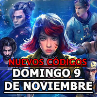 Free Fire MAX, códigos gratuitos para el Domingo 9 de noviembre 