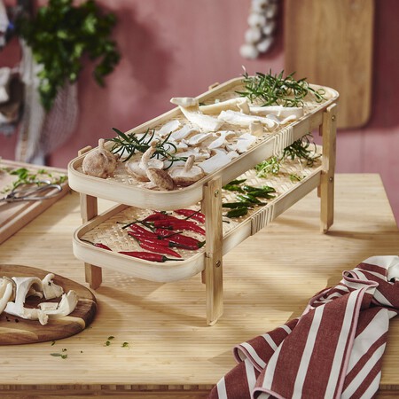 Kossebar Estante Secado Alimentos 2 Bandejas Bambu 1414330 Pe975908 S5