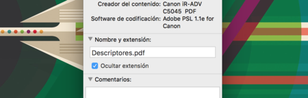 Extensiones en Finder