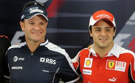 Felipe Massa recomienda a Rubens Barrichello que se retire de la Fórmula 1