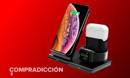 Esta base de carga para el iPhone, los AirPods y el Apple Watch está en oferta flash hoy en Amazon: carga tus dispositivos cómodamente por menos de 20 euros