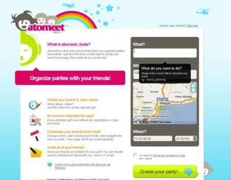 Atommeet, organizando eventos y gestionando invitados