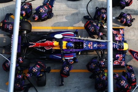 Pit stop de Sebastian Vettel