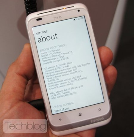 HTC Radar se muestra en vídeo como HTC Omega en el IFA 2011