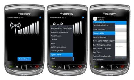 Signal Booster 2.0 para BlackBerry evita que te quedes sin cobertura