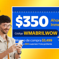 Cupón 6 de abril: 350 pesos de descuento con este código de oferta en Walmart